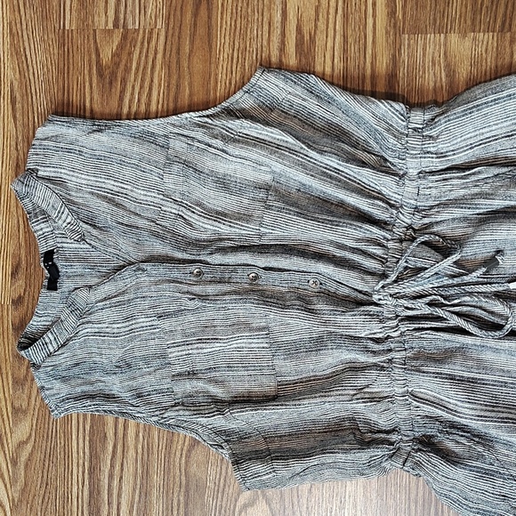 Kelly Renee Ladies X-Large Romper Jumper Shorts,  Black and White Stripes - Picture 3 of 8